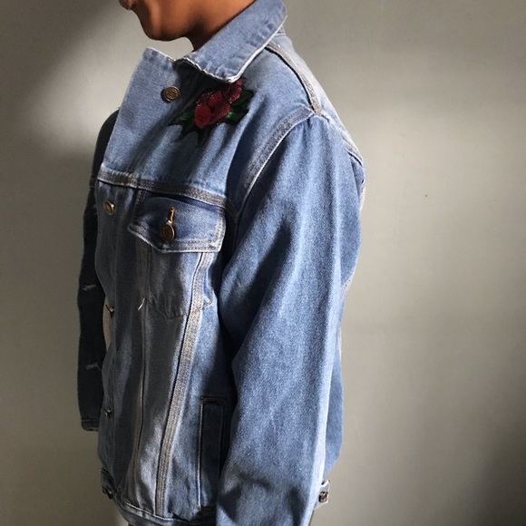 Forever 21 heavyweight denim jacket SMALL - Picture 3 of 8